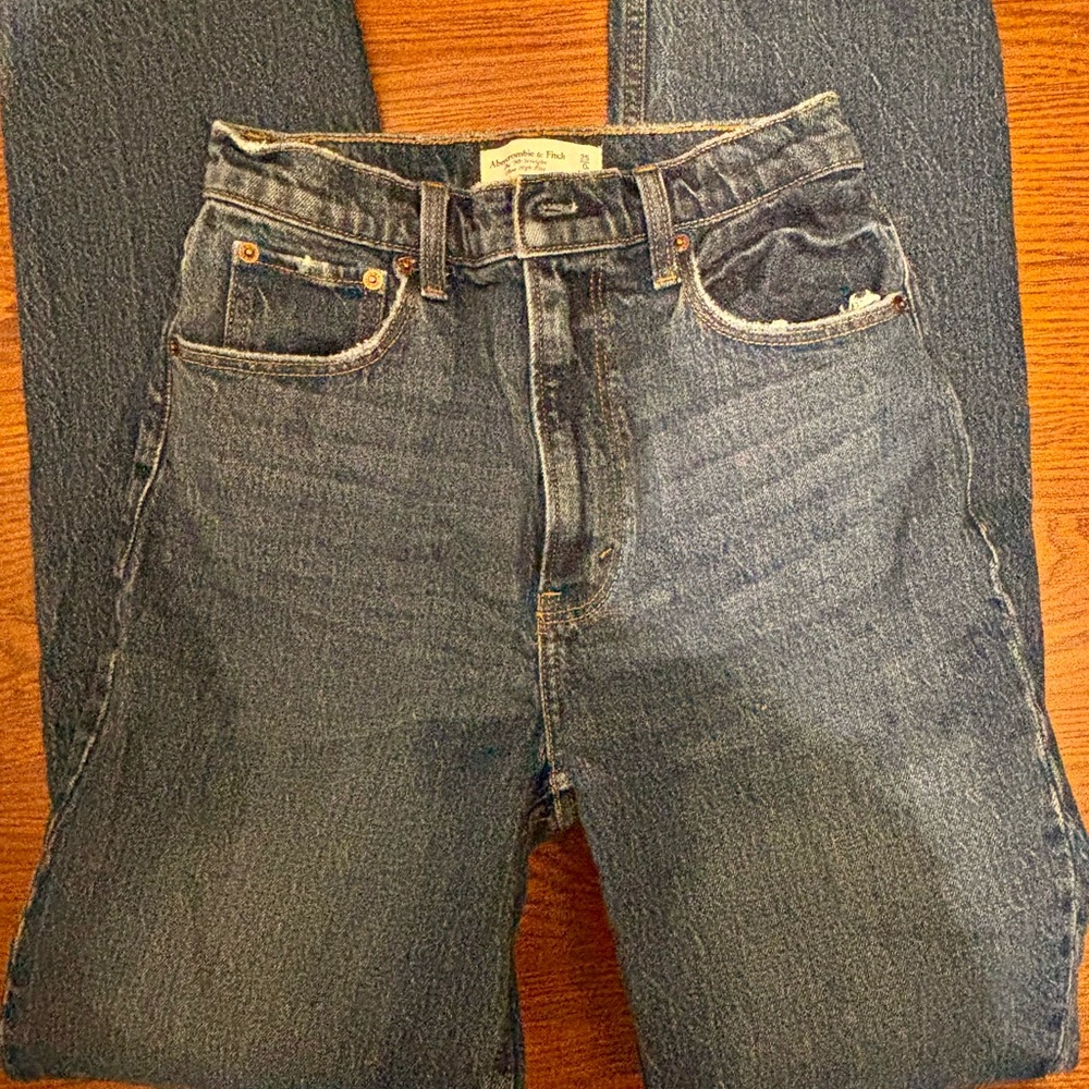 Abercrombie 90s ultra high rise straight size 25